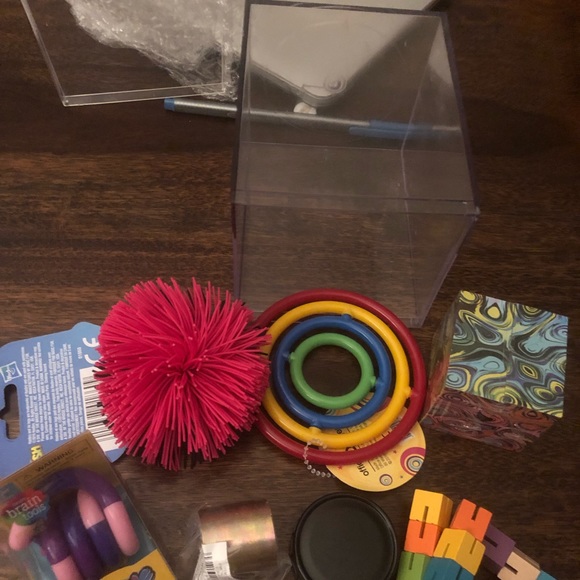 Toys New Set Of 7 Desktop Fidget Toys In Container Poshmark